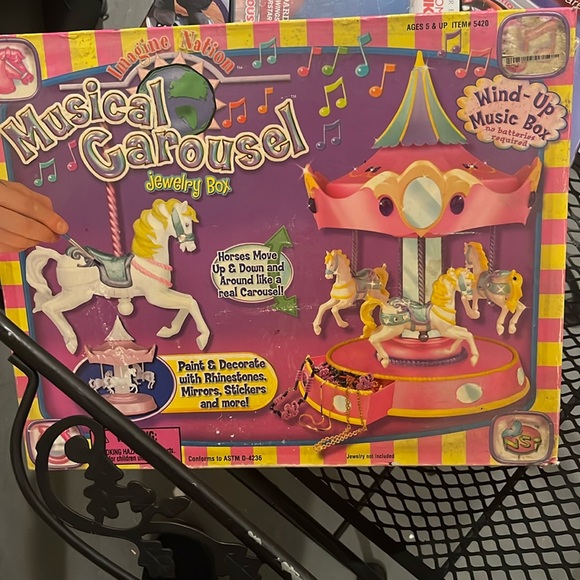 Musical Carousel Jewelry Box - Picture 1 of 5